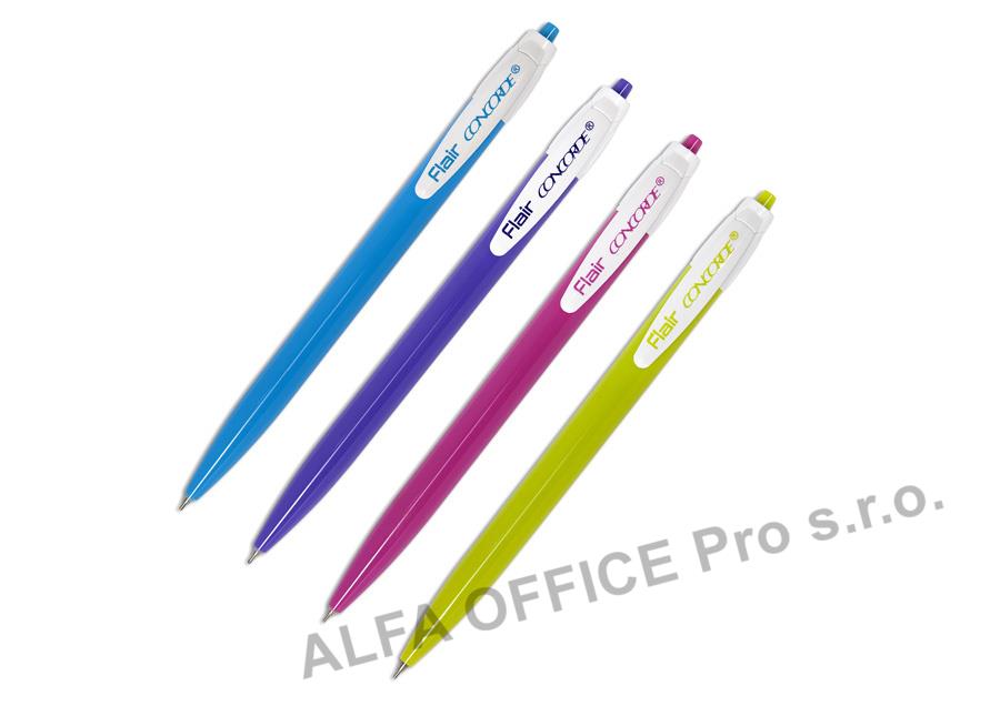 Kuličkové pero Concorde Ezee Click - barevný mix