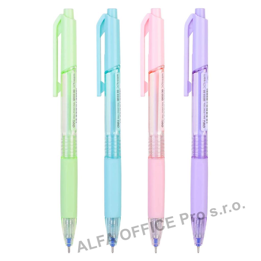 Kuličkové pero DELI Macaron - pastelový mix