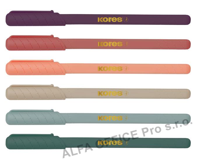 Kuličkové pero Kores K0 - vintage mix / sada 6 ks
