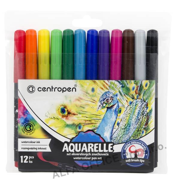 Popisovače Centropen Aquarelle 8683/12 - sada 12 ks