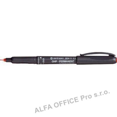 Popisovač Centropen Permanent OHP 2634 / červená