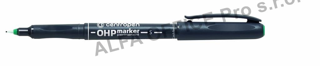 Popisovač Centropen Permanent OHP 2634 / zelená