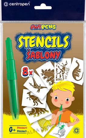 Šablony pro foukací fixy Centropen 9996 - G / dinosauři