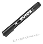 Popisovač Kores K-Marker Permanent - černá / kulatý hrot