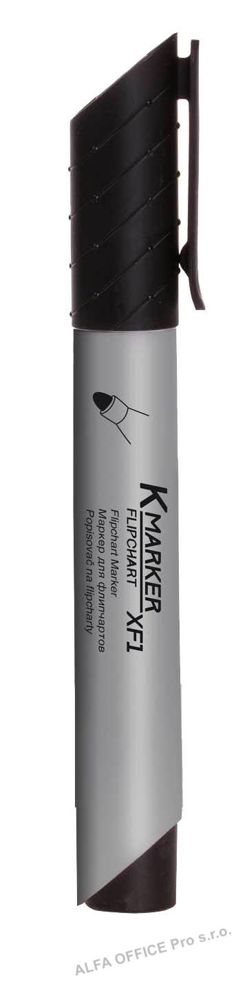 Popisovač Kores K-Marker Flipchart - černá / kulatý hrot