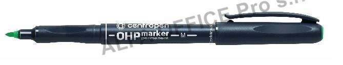 Popisovač Centropen Permanent OHP 2637 / zelená