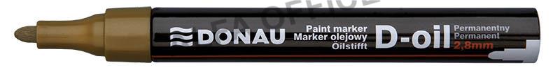 Popisovač olejový Donau D-oli - zlatá / 2,8 mm