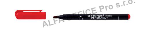 Popisovač Centropen Permanent 2836 B / červená