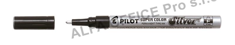 Popisovač Pilot Super Color - stříbrná / F / 1 mm