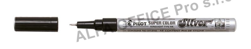 Popisovač Pilot Super Color - stříbrná / EF / 0,5 mm