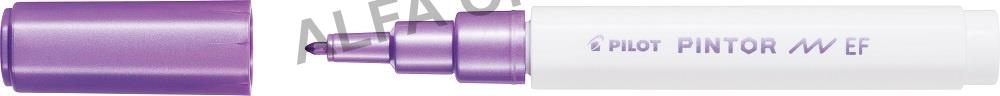 Popisovač Pilot Pintor EF / metalická fialová