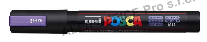 Posca popisovač / 2,5 mm - metal. fialová