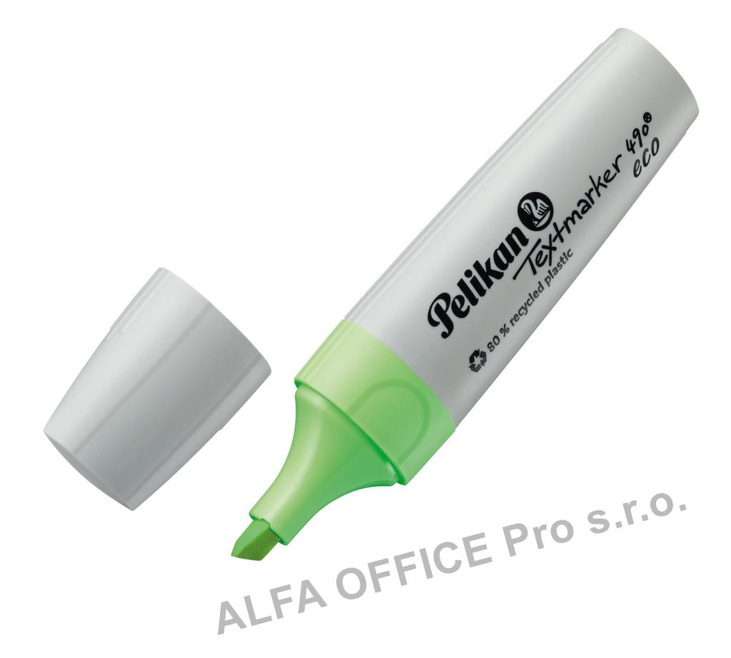 Zvýrazňovač Pelikan 490 ECO NEON / zelená