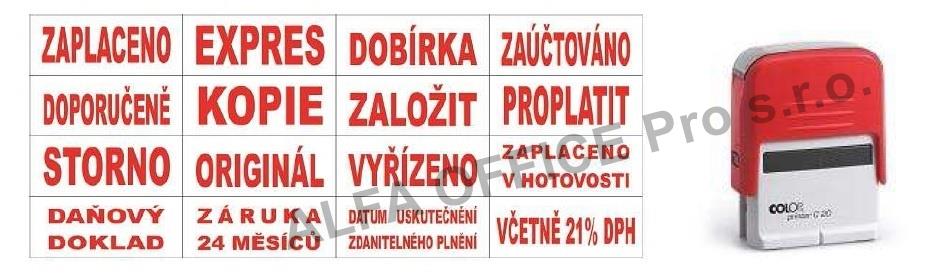 Colop razítko Printer 20/L s textem DOPORUČENĚ
