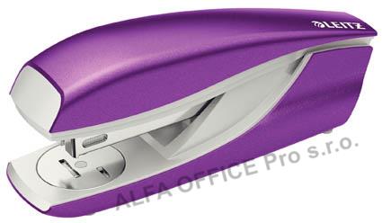 Kancelářský sešívač Leitz Nexxt 5502 / metalická fialová - 30 listů