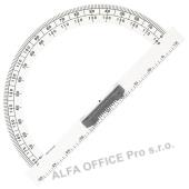 Magnetický úhloměr na tabuli WISSNER  - 180° 50cm / bílá