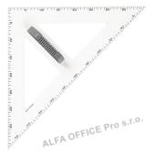 Magnetický trojúhelník na tabuli WISSNER  - 45° 60cm / bílá