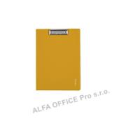 Dvojdeska A4 VERDE s klipem - hořčicová