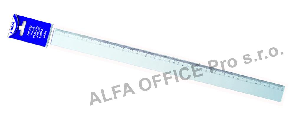 Pravítko 40 cm - transparentní