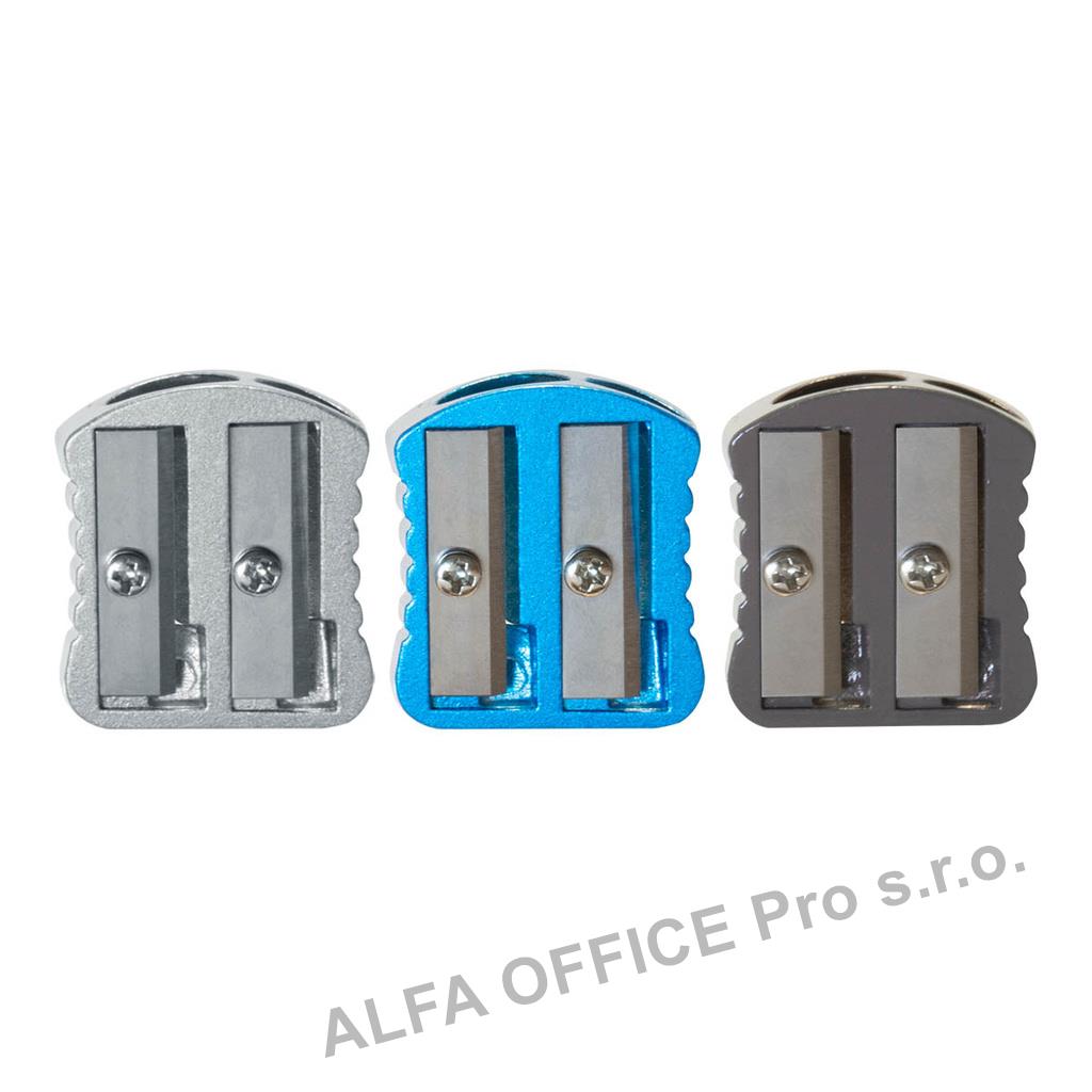 Ořezávátko Spoko Solid kovové - dvojité / mix barev