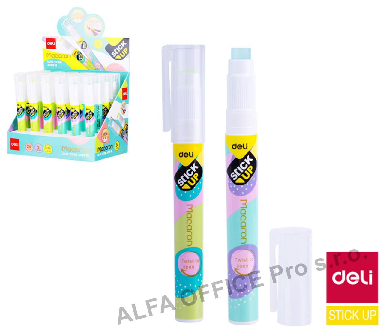 Lepicí tyčinka v tužce DELI Macaron - 2,2 g / mix barev