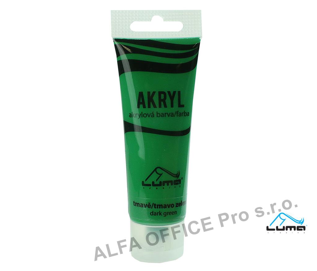 Akrylová barva LUMA - 75 ml / tmavě zelená