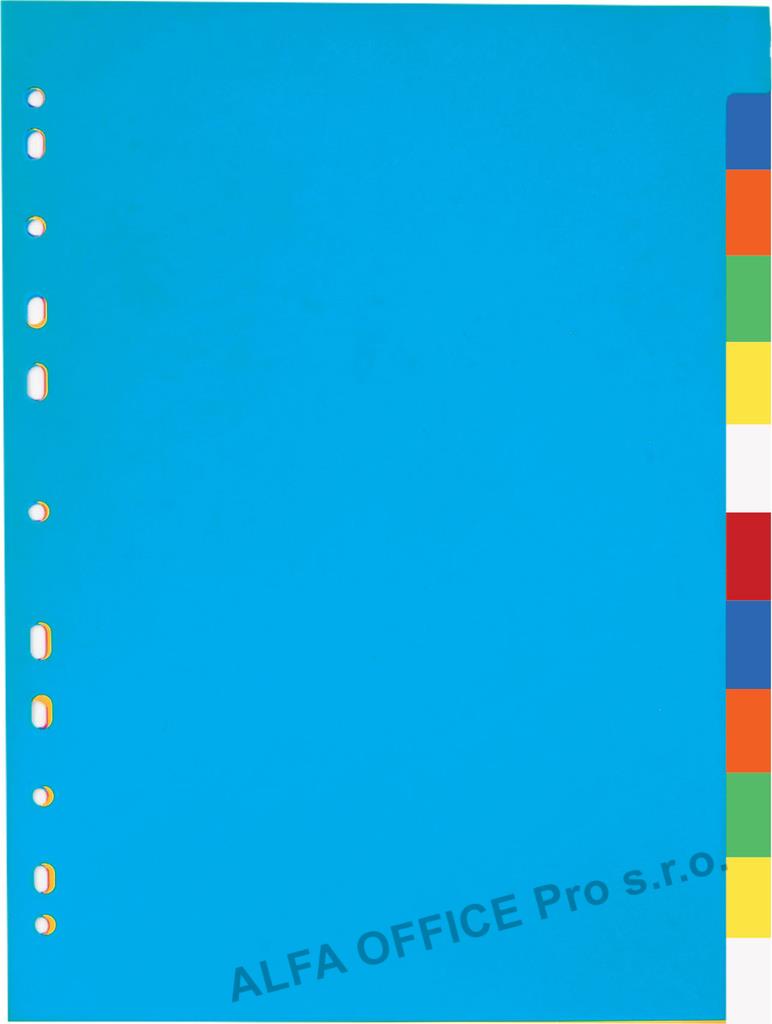 Rozdružovač A4 plastový barevný - 2 x 5 barev