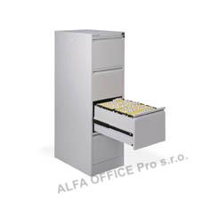 Kartotéky kovové -  4 zásuvky