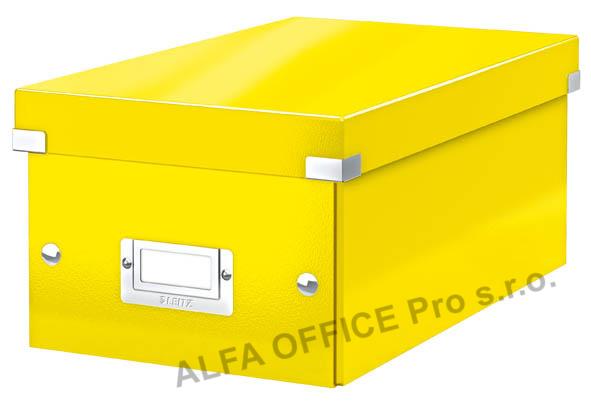 Krabice Leitz Click & Store - na DVD / žlutá