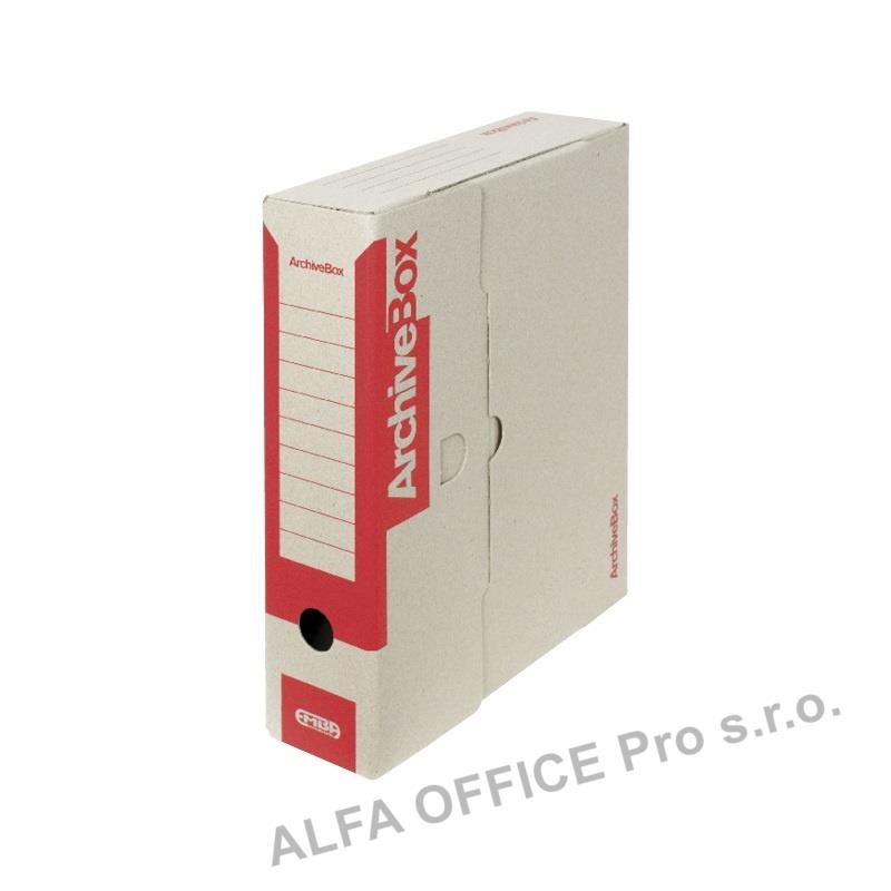 Archivní box Emba A4 hřbet 7,5 cm /  červená