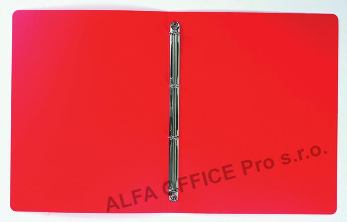 Desky A4 kroužkové Classic - 4-kroužek / červená