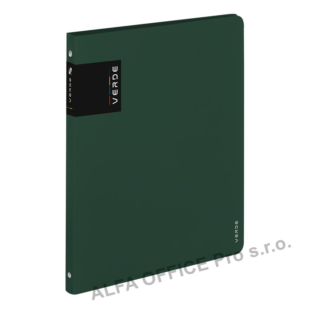 Desky A4 kroužkové VERDE - 4 kroužek / zelená