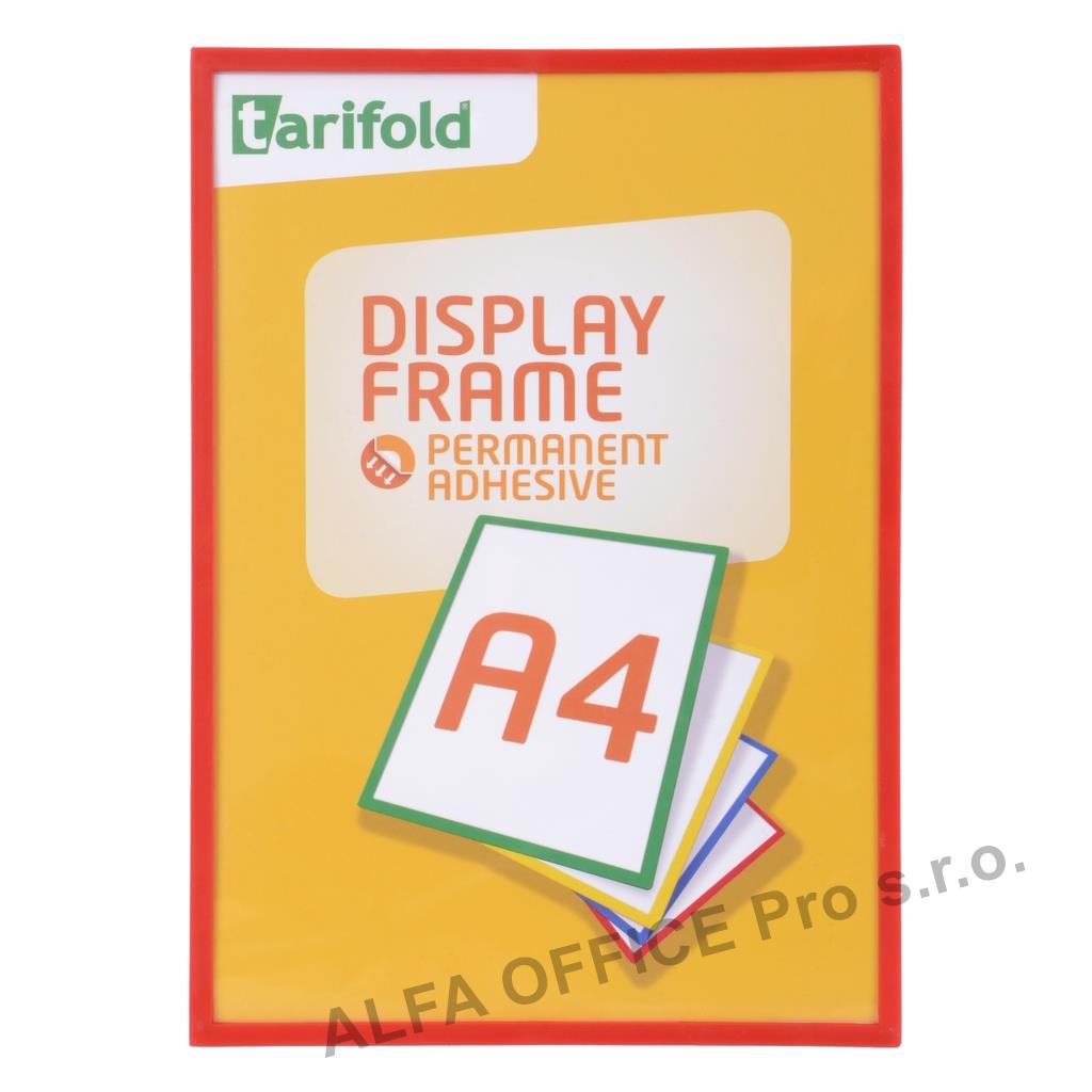 Kapsy magnetické Display Frame - A4 / červená