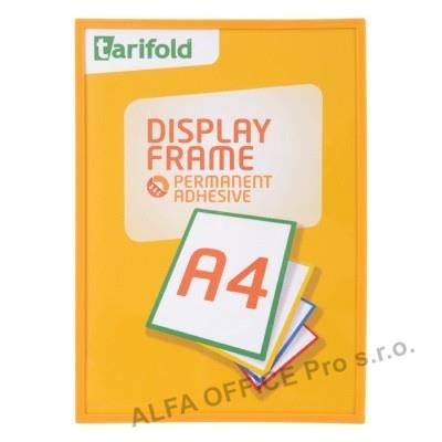 Kapsy samolepicí Display Frame - A4 / červená