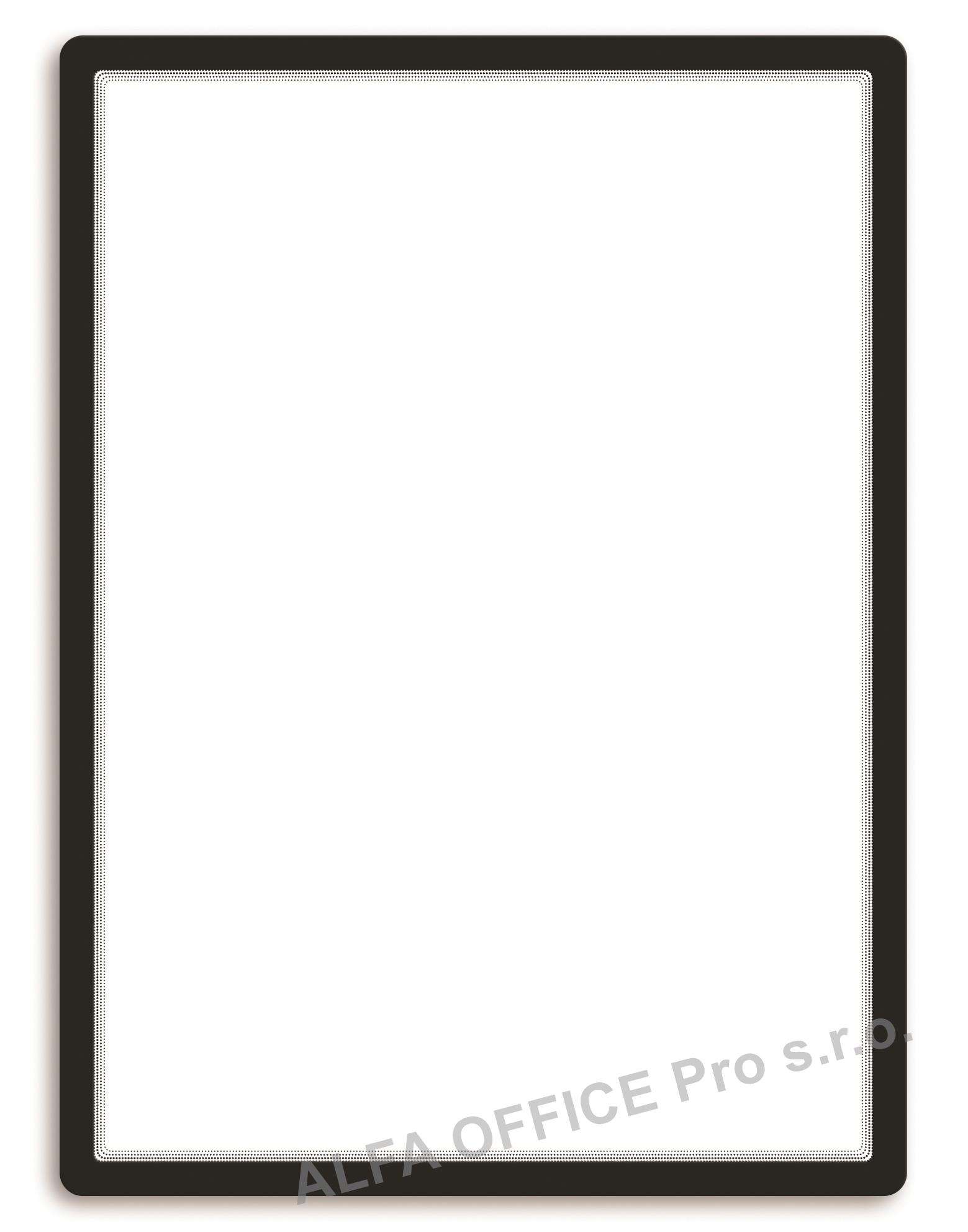 Kapsy samolepicí Magneto - 50 x 70 cm / černá / 1 ks