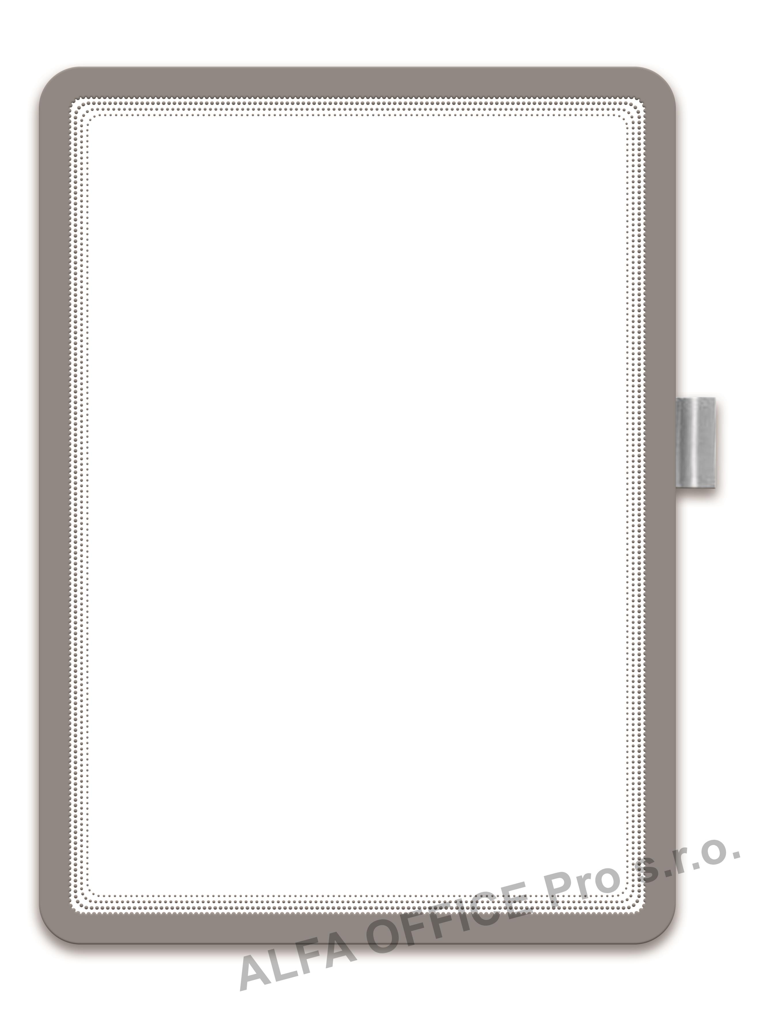 Kapsy samolepicí Magneto - A4 / stříbrná / s okem na pero