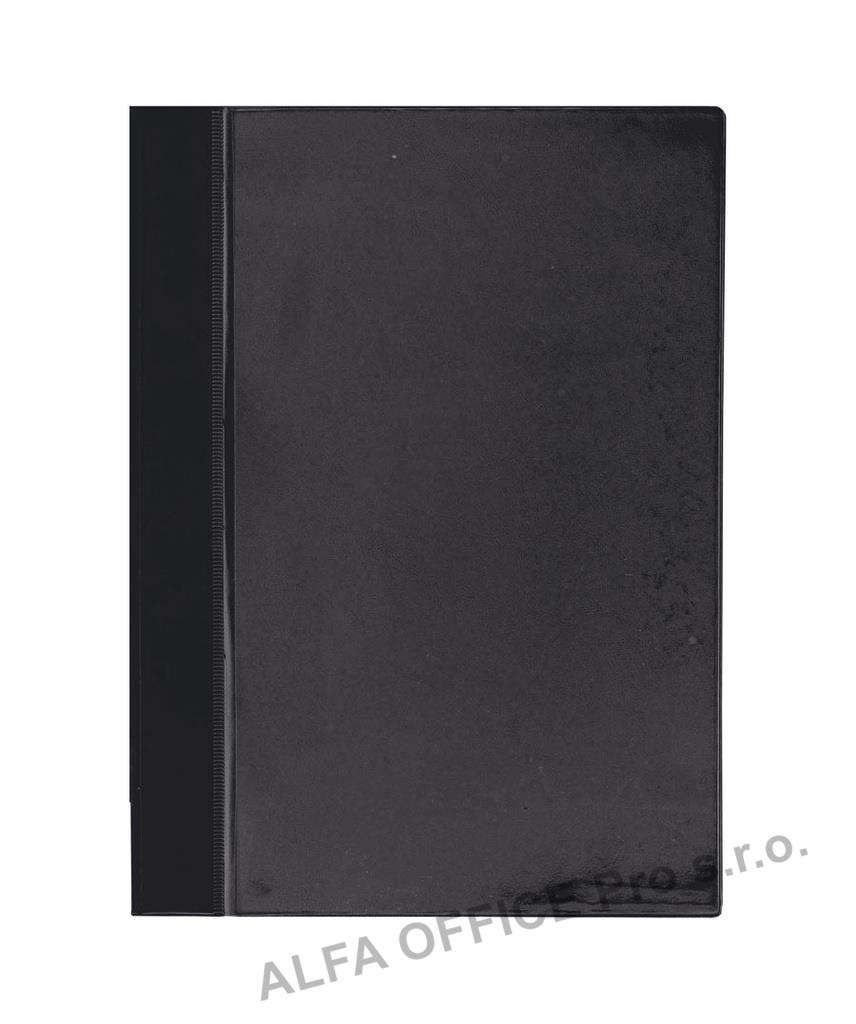 Rychlovazač A4 plastový s kapsou - černá