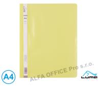 Rychlovazač A4 plastový LUMA - pastelová žlutá
