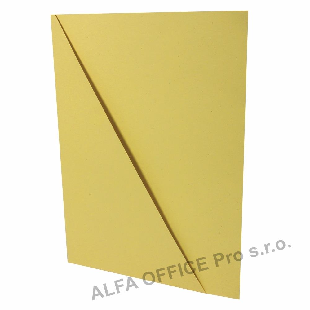 Desky se šikmým rohem - žlutá