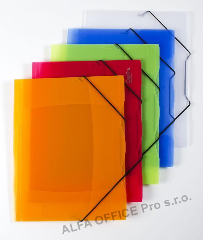 Spisové desky A4 s gumou Opaline - čirá