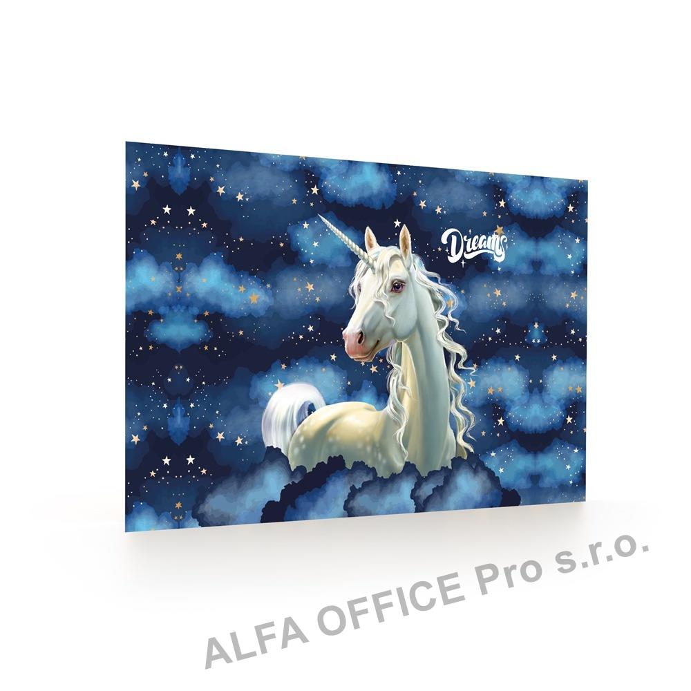 Pracovní podložka s obrázkem - Unicorn / 60 x 40 cm