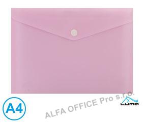 Spisové desky s drukem LUMA - A4 / pastelová růžová