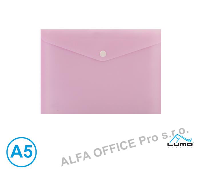 Spisové desky s drukem LUMA - A5 / pastelová růžová