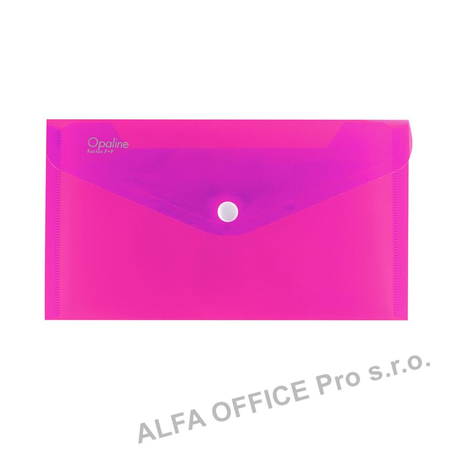 Spisové desky s drukem - DL / růžová