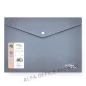 Spisové desky s drukem Spoko ReLeaf Soft touch - A5 / šedomodrá