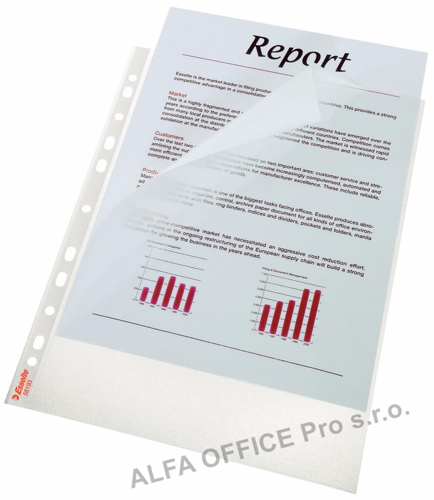 Závěsný obal Esselte LU - A4 / 105 my / 100 ks