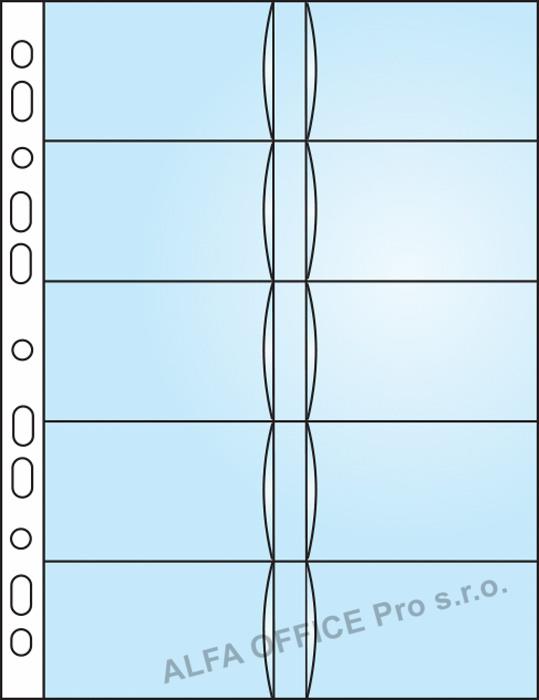 Závěsný obal Bantex - A4 silný / obal na 20 ks vizitek / 10 ks