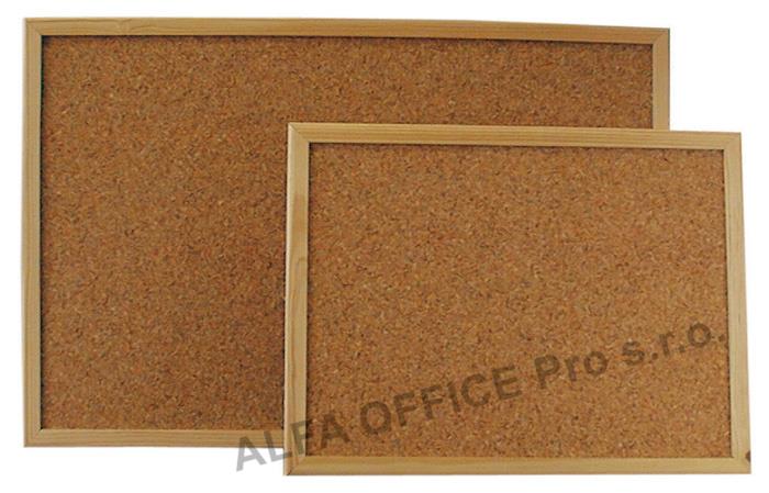 Tabule korkové - 40 x 60 cm / dřevěný rám