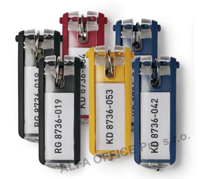 Klíčenky - černá / 6 ks