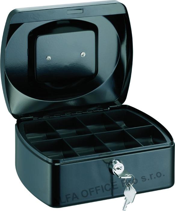 Pokladna - černá / 85 mm x 160 mm x 205 mm